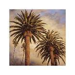 Fog over Canary Palms-Rick Garcia-Framed Giclee Print