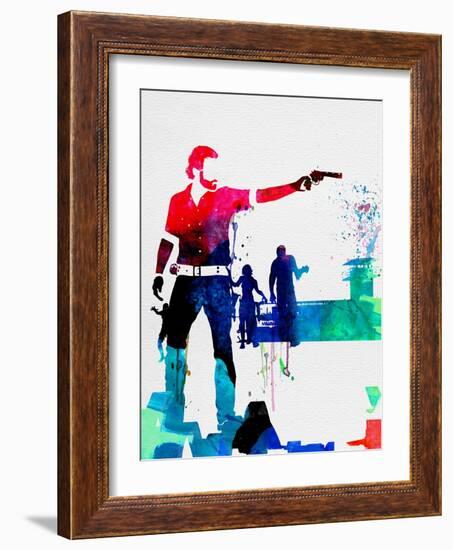 Rick Watercolor-Lora Feldman-Framed Art Print