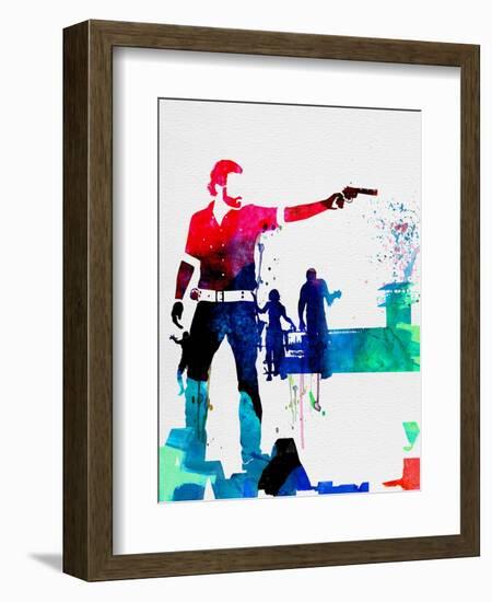 Rick Watercolor-Lora Feldman-Framed Art Print