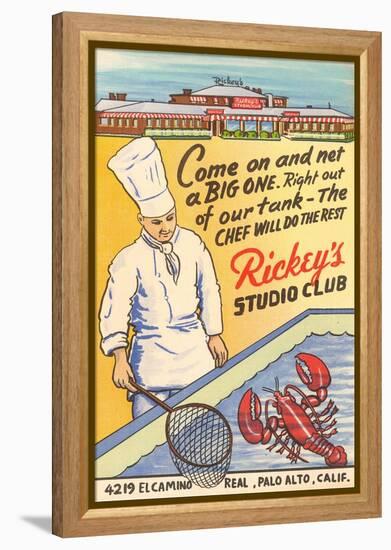 Rickey's Studio Club, Lobster, Palo Alto, California-null-Framed Stretched Canvas