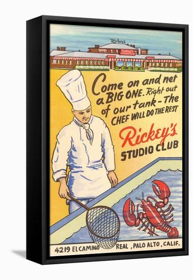 Rickey's Studio Club, Lobster, Palo Alto, California-null-Framed Stretched Canvas