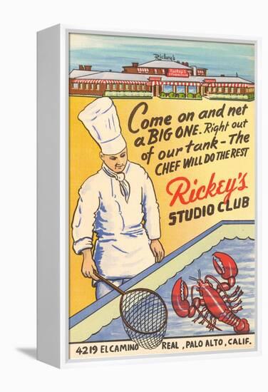 Rickey's Studio Club, Lobster, Palo Alto, California-null-Framed Stretched Canvas