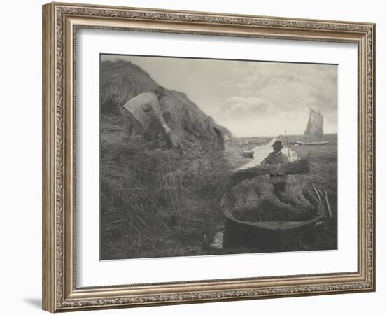 Ricking the reed-Peter Henry Emerson-Framed Giclee Print