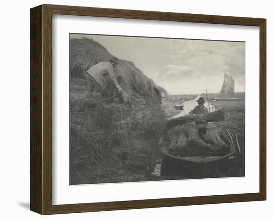 Ricking the reed-Peter Henry Emerson-Framed Giclee Print