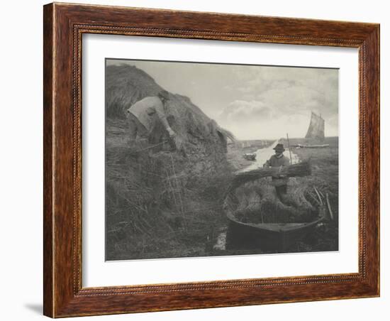 Ricking the reed-Peter Henry Emerson-Framed Giclee Print