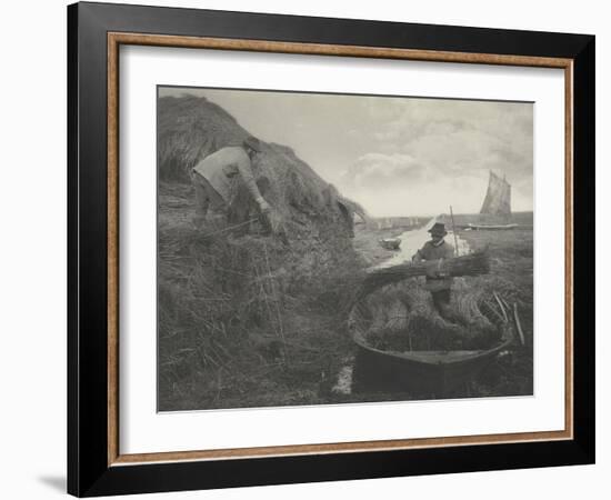 Ricking the reed-Peter Henry Emerson-Framed Giclee Print