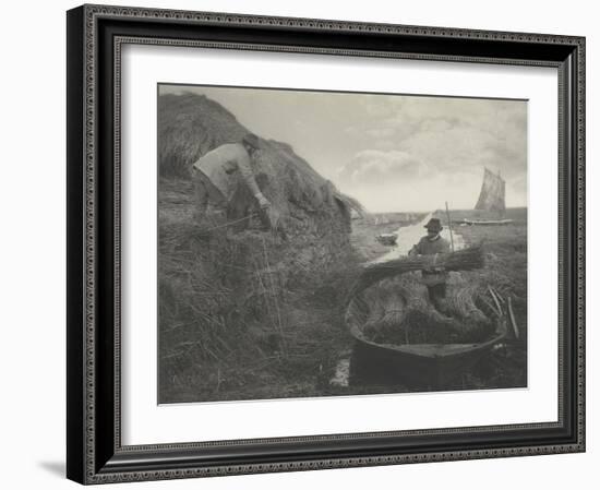 Ricking the reed-Peter Henry Emerson-Framed Giclee Print