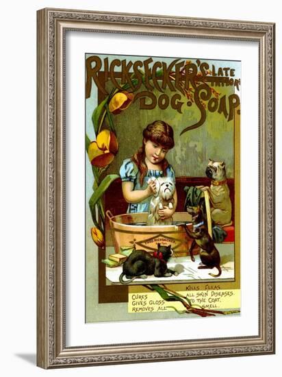 Ricksecker's Dog Soap-null-Framed Art Print