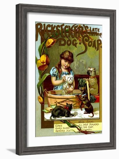 Ricksecker's Dog Soap-null-Framed Art Print