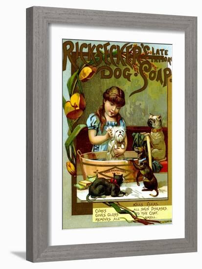 Ricksecker's Dog Soap-null-Framed Art Print