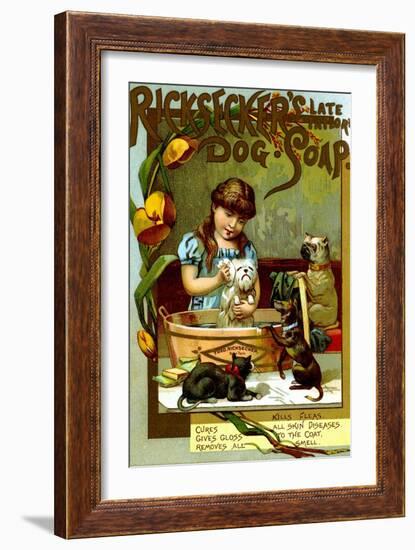 Ricksecker's Dog Soap-null-Framed Art Print