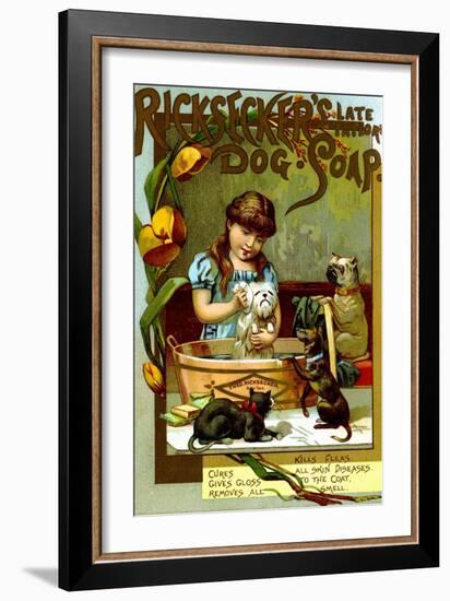 Ricksecker's Dog Soap-null-Framed Art Print