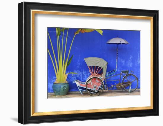 Rickshaw in Cheong Fatt Tze Mansion, Georgetown, Penang Island, Malaysia, Southeast Asia, Asia-Richard Cummins-Framed Photographic Print