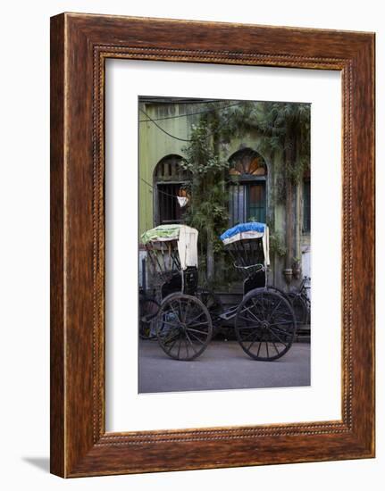 Rickshaw on the Street, Kolkata (Calcutta), West Bengal, India, Asia-Bruno Morandi-Framed Photographic Print