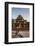 Rickshaw Rider Resting Outside the Ornate Albert Hall Museum in the City of Jaipur, India-Martin Child-Framed Photographic Print