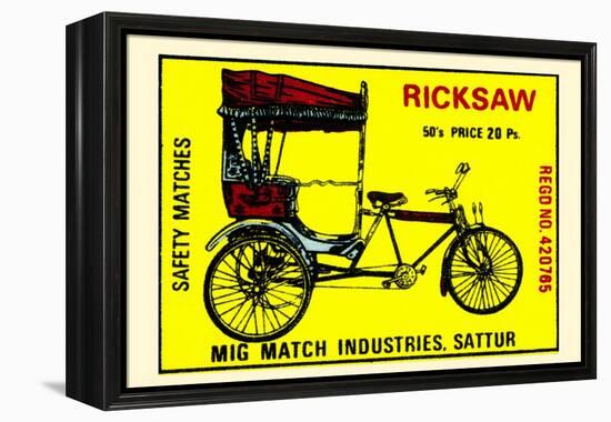 Rickshaw-null-Framed Stretched Canvas