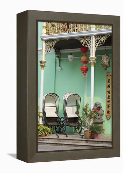 Rickshaws in Pinang Peranakan Mansion, Georgetown, Penang Island, Malaysia, Southeast Asia, Asia-Richard Cummins-Framed Premier Image Canvas