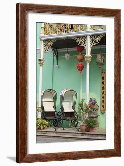 Rickshaws in Pinang Peranakan Mansion, Georgetown, Penang Island, Malaysia, Southeast Asia, Asia-Richard Cummins-Framed Photographic Print