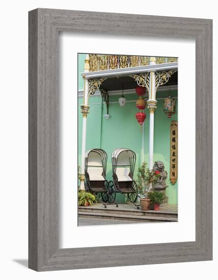 Rickshaws in Pinang Peranakan Mansion, Georgetown, Penang Island, Malaysia, Southeast Asia, Asia-Richard Cummins-Framed Photographic Print