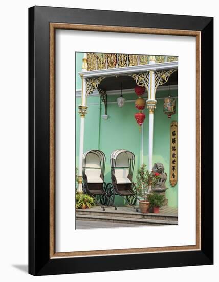 Rickshaws in Pinang Peranakan Mansion, Georgetown, Penang Island, Malaysia, Southeast Asia, Asia-Richard Cummins-Framed Photographic Print