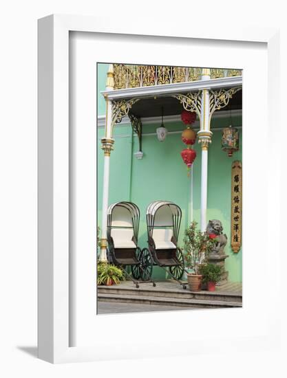 Rickshaws in Pinang Peranakan Mansion, Georgetown, Penang Island, Malaysia, Southeast Asia, Asia-Richard Cummins-Framed Photographic Print