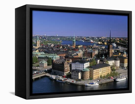 Riddarholmen, Stockholm, Sweden-Walter Bibikow-Framed Premier Image Canvas