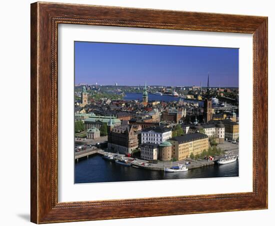 Riddarholmen, Stockholm, Sweden-Walter Bibikow-Framed Photographic Print