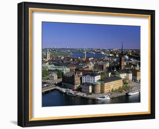 Riddarholmen, Stockholm, Sweden-Walter Bibikow-Framed Photographic Print