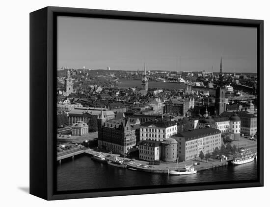 Riddarholmen, Stockholm, Sweden-Walter Bibikow-Framed Premier Image Canvas