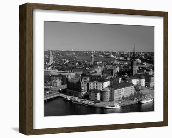 Riddarholmen, Stockholm, Sweden-Walter Bibikow-Framed Photographic Print