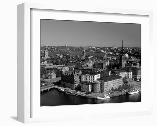 Riddarholmen, Stockholm, Sweden-Walter Bibikow-Framed Photographic Print
