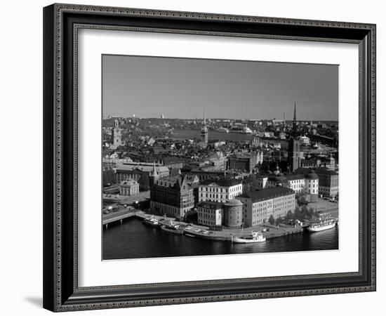 Riddarholmen, Stockholm, Sweden-Walter Bibikow-Framed Photographic Print