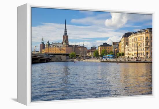 Riddarholmen with Spire of Riddarholmskyrkan (Riddarholmen Church), Stockholm, Sweden-Frank Fell-Framed Premier Image Canvas