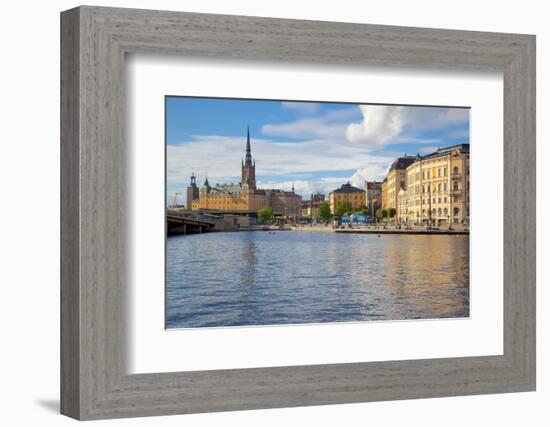 Riddarholmen with Spire of Riddarholmskyrkan (Riddarholmen Church), Stockholm, Sweden-Frank Fell-Framed Photographic Print