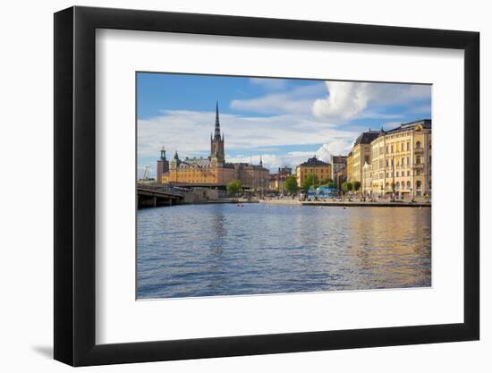 Riddarholmen with Spire of Riddarholmskyrkan (Riddarholmen Church), Stockholm, Sweden-Frank Fell-Framed Photographic Print