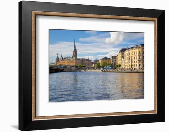 Riddarholmen with Spire of Riddarholmskyrkan (Riddarholmen Church), Stockholm, Sweden-Frank Fell-Framed Photographic Print