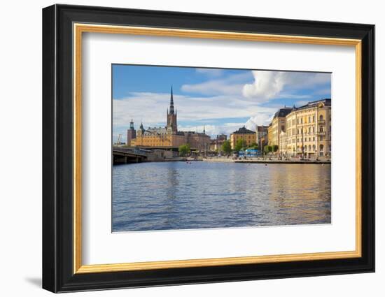 Riddarholmen with Spire of Riddarholmskyrkan (Riddarholmen Church), Stockholm, Sweden-Frank Fell-Framed Photographic Print