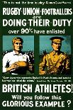 British Athletes! Will You Follow This Glorious Example?-Johnson, Riddle & Co-Framed Stretched Canvas