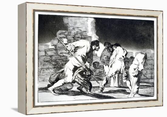 Riddle of Fury, 1819-1823-Francisco de Goya-Framed Premier Image Canvas