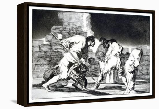 Riddle of Fury, 1819-1823-Francisco de Goya-Framed Premier Image Canvas
