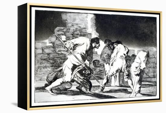 Riddle of Fury, 1819-1823-Francisco de Goya-Framed Premier Image Canvas