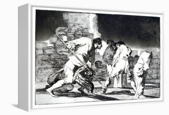 Riddle of Fury, 1819-1823-Francisco de Goya-Framed Premier Image Canvas