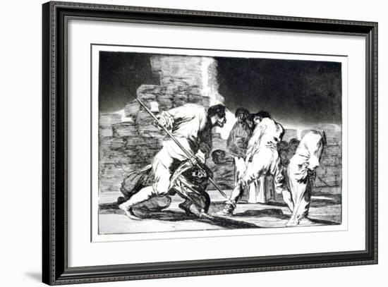 Riddle of Fury, 1819-1823-Francisco de Goya-Framed Giclee Print