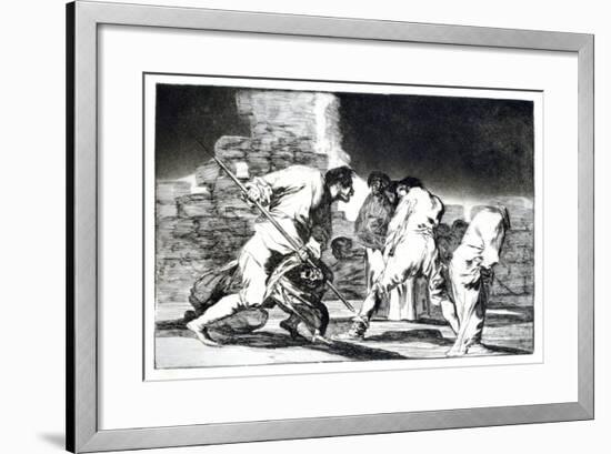 Riddle of Fury, 1819-1823-Francisco de Goya-Framed Giclee Print