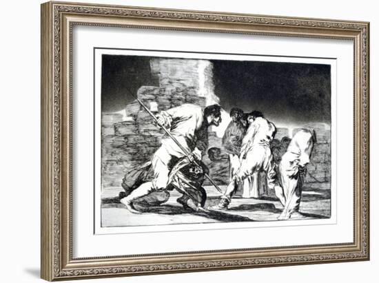 Riddle of Fury, 1819-1823-Francisco de Goya-Framed Giclee Print