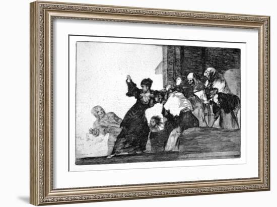 Riddle of the Poor, 1819-1823-Francisco de Goya-Framed Giclee Print