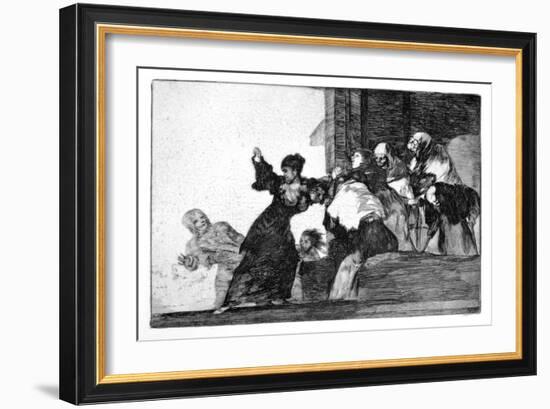 Riddle of the Poor, 1819-1823-Francisco de Goya-Framed Giclee Print