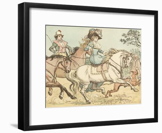 Ride a Cock Horse to Banbury Cross-Randolph Caldecott-Framed Premium Giclee Print
