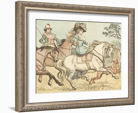 Ride a Cock Horse to Banbury Cross-Randolph Caldecott-Framed Giclee Print