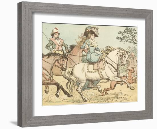 Ride a Cock Horse to Banbury Cross-Randolph Caldecott-Framed Giclee Print